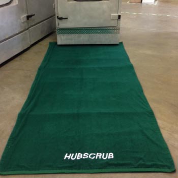 Image of HUBSCRUB branded custom mat